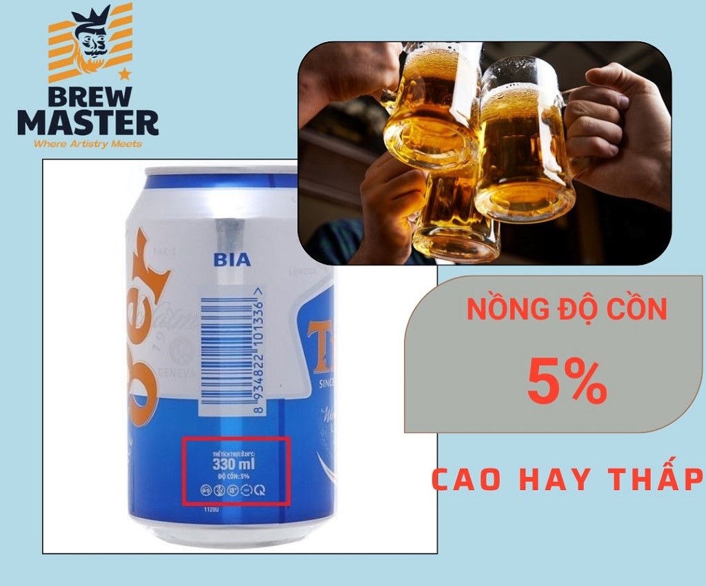 [Thắc mắc] Nồng độ cồn: 5 là cao hay thấp?